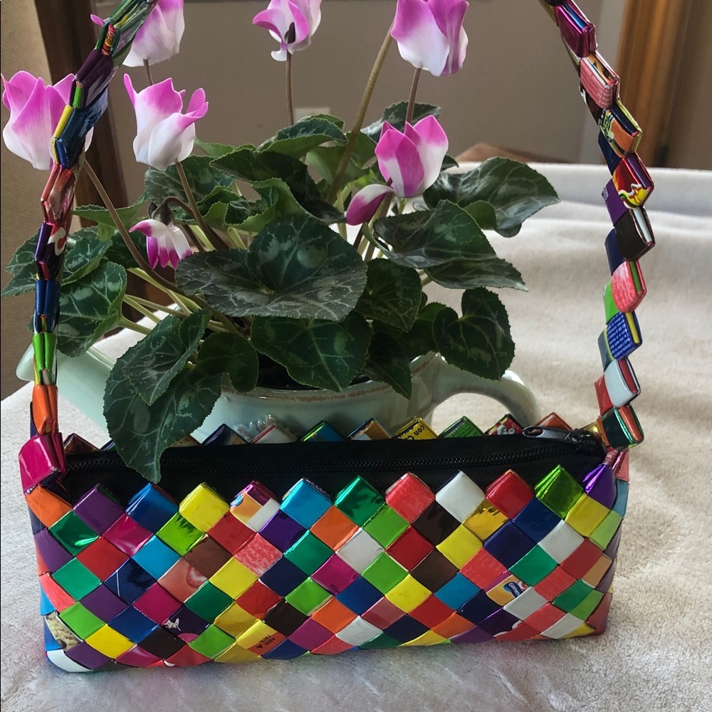 Colorful Woven Women's Bag from Mexico